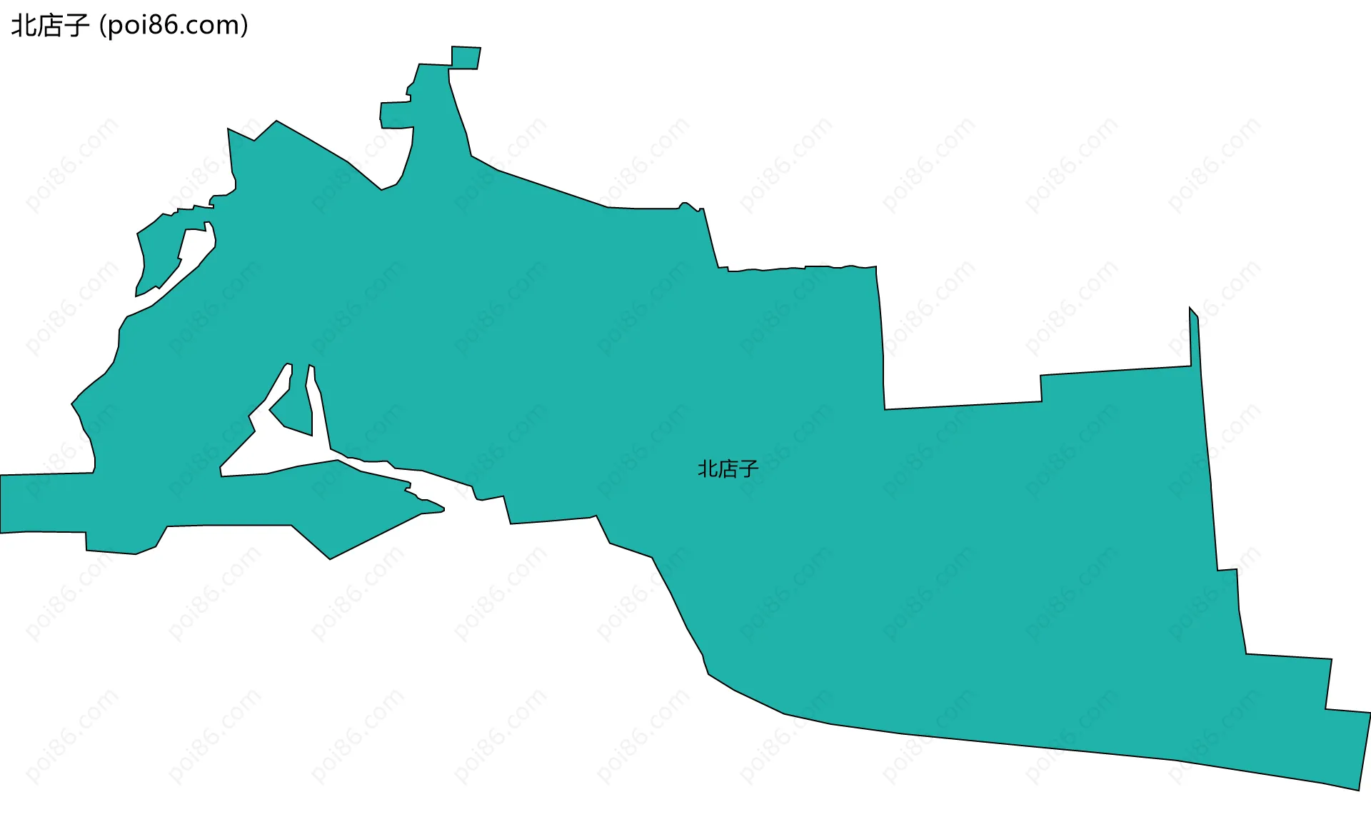 北店子边界地图