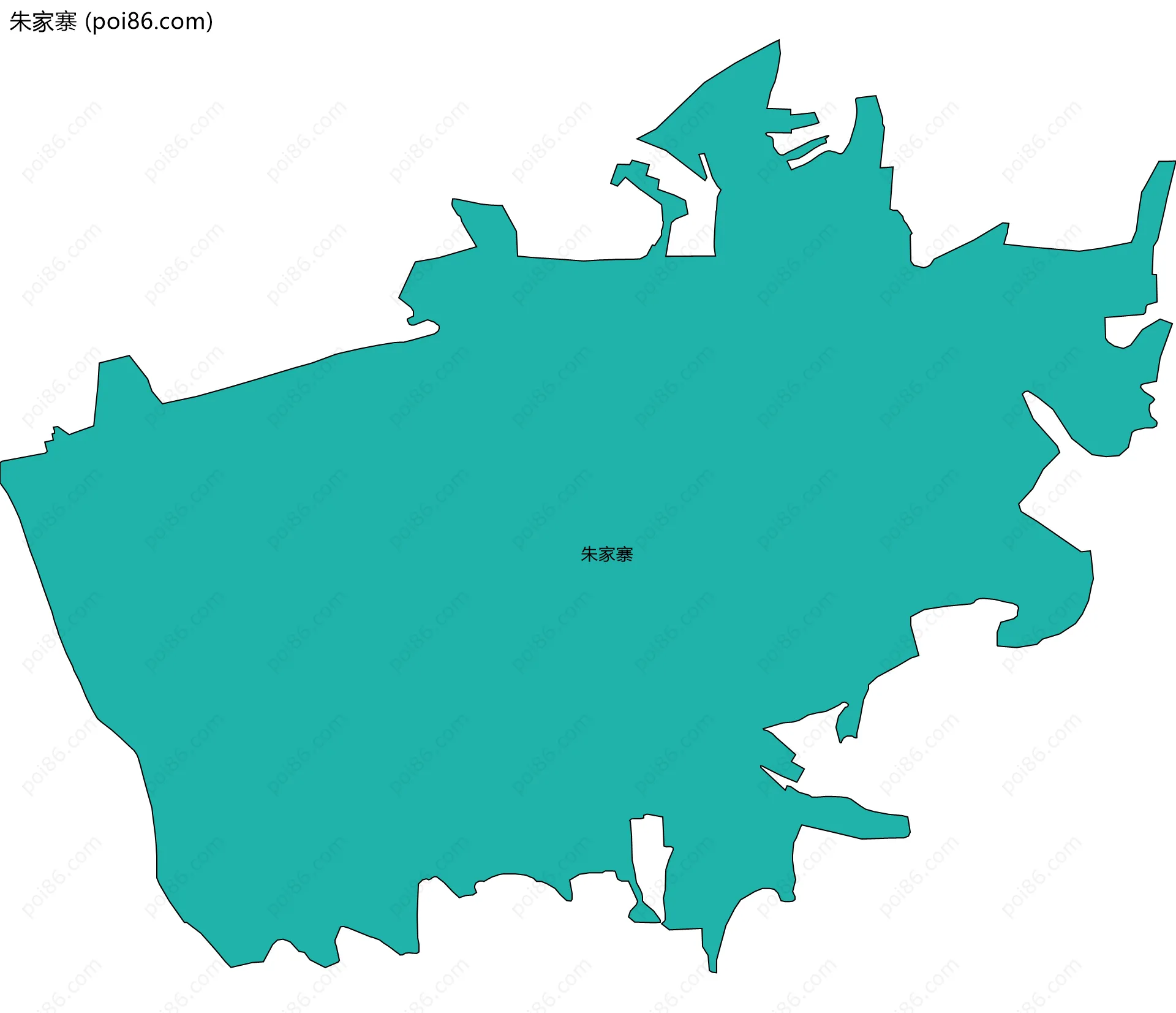 朱家寨边界地图