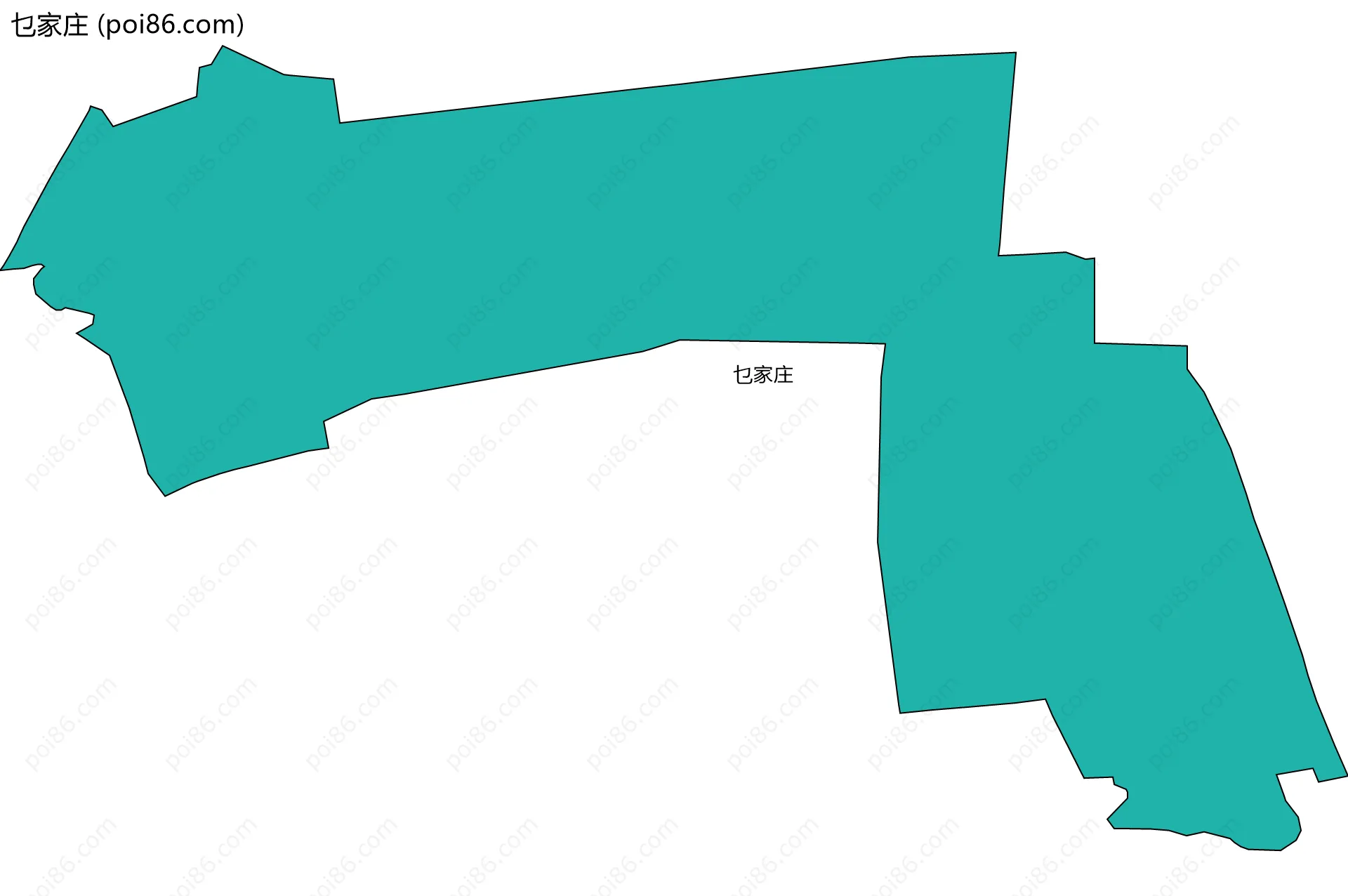 乜家庄边界地图