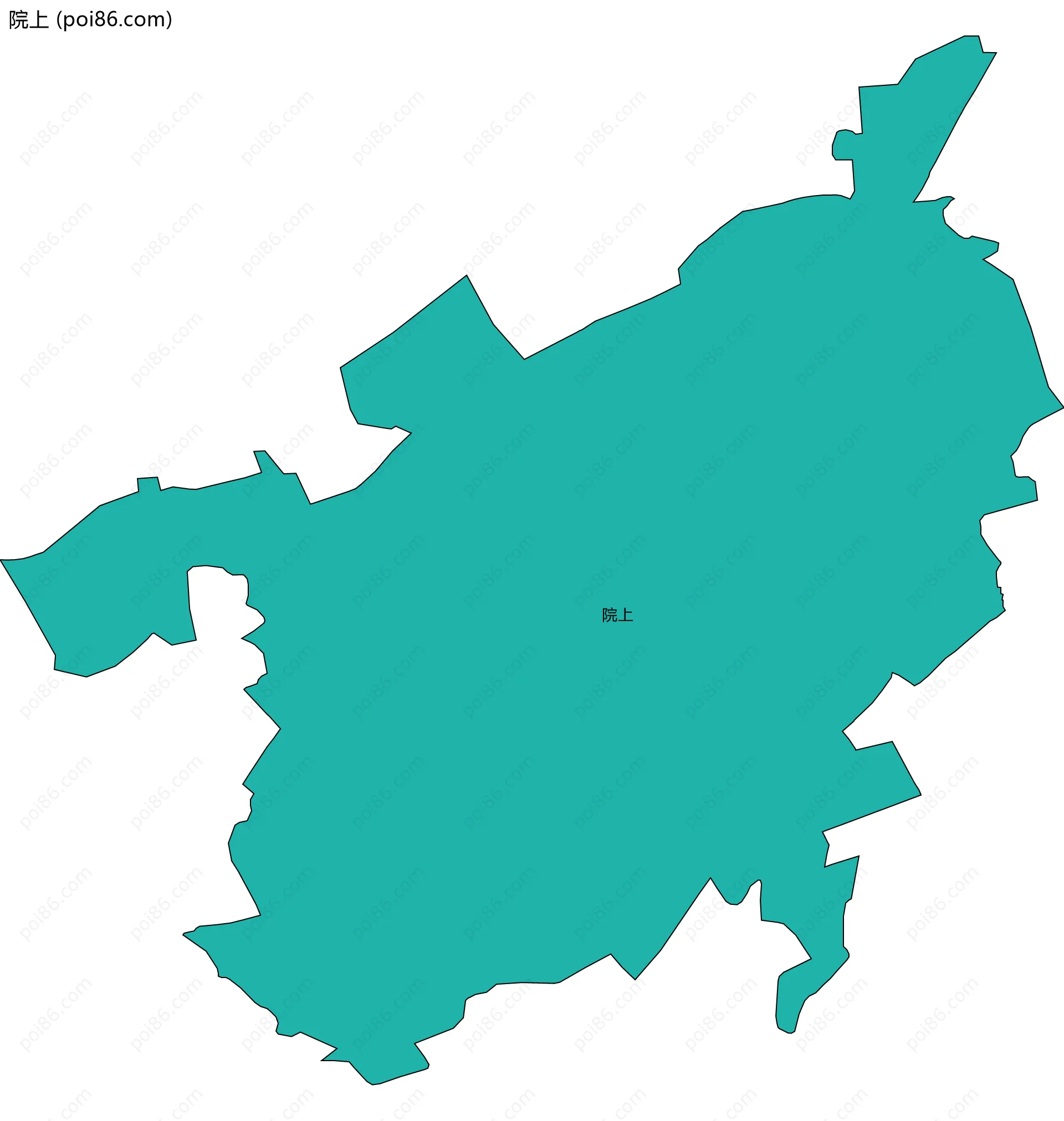 院上边界地图