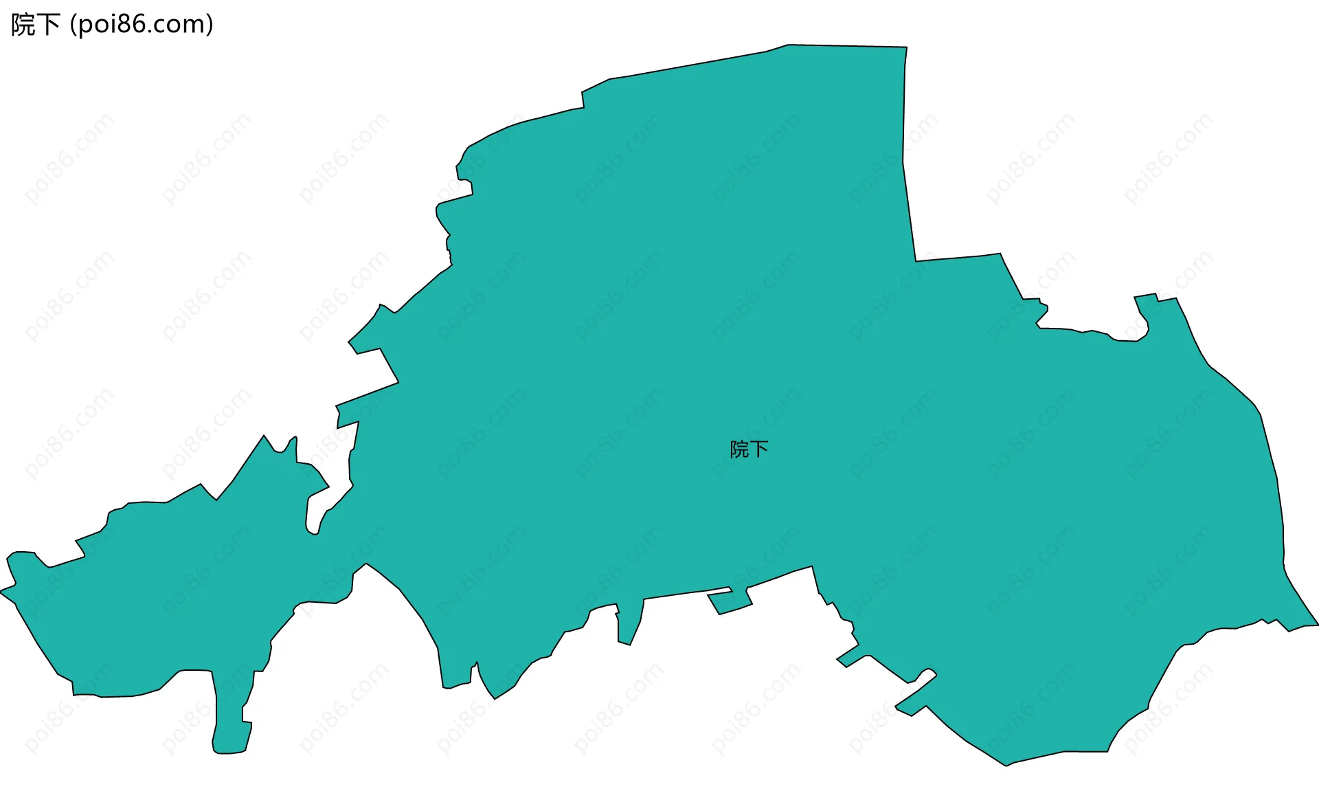 院下边界地图