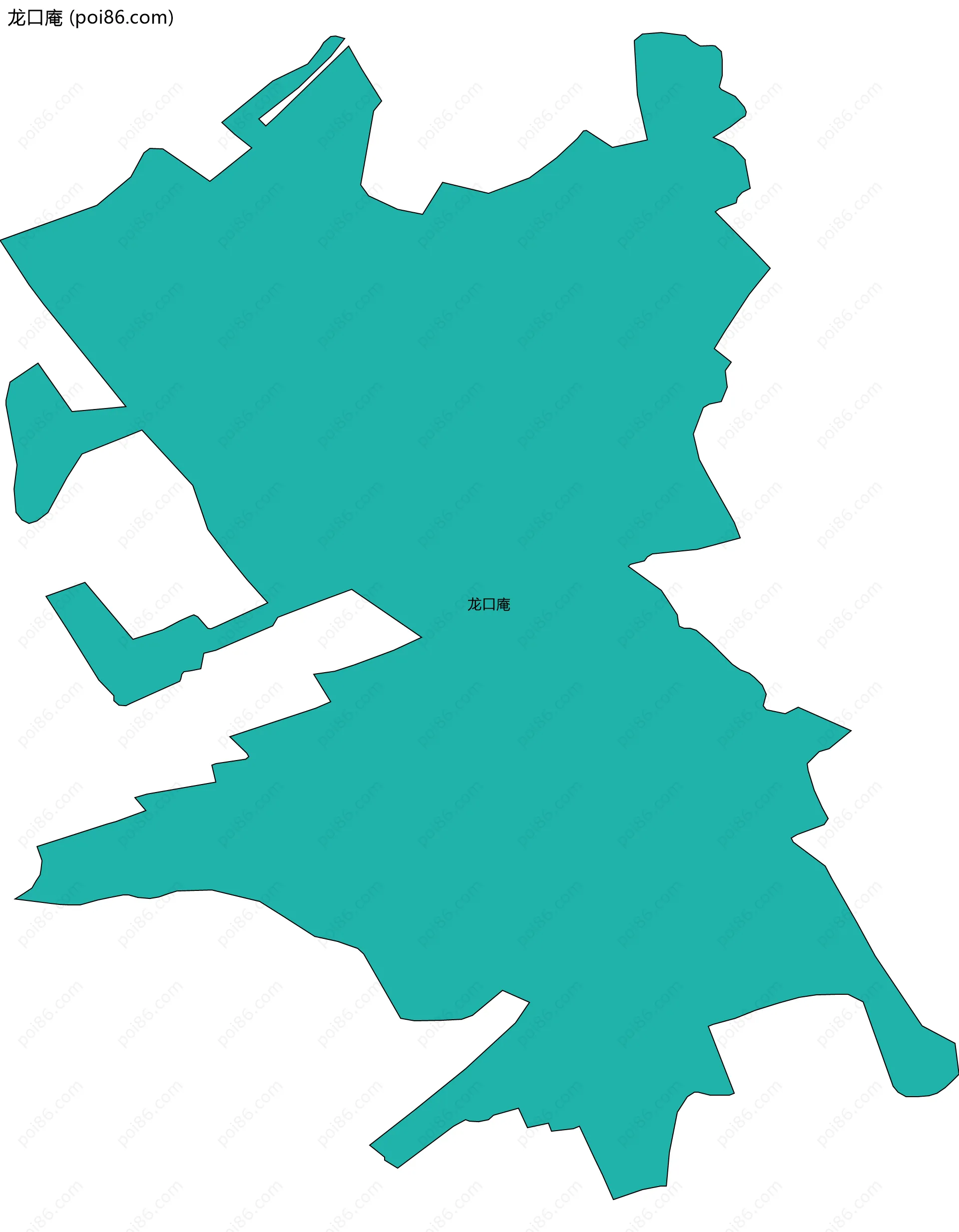 龙口庵边界地图