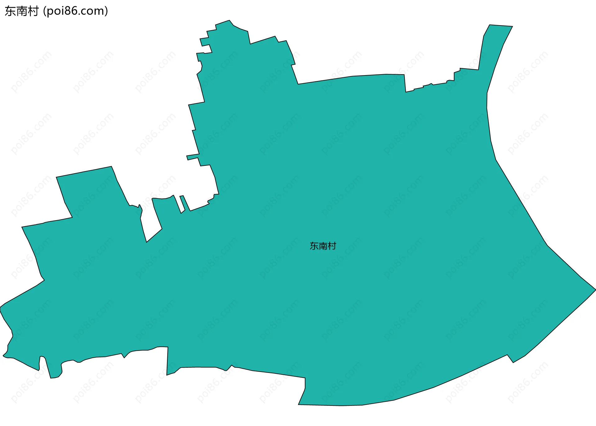 东南村边界地图