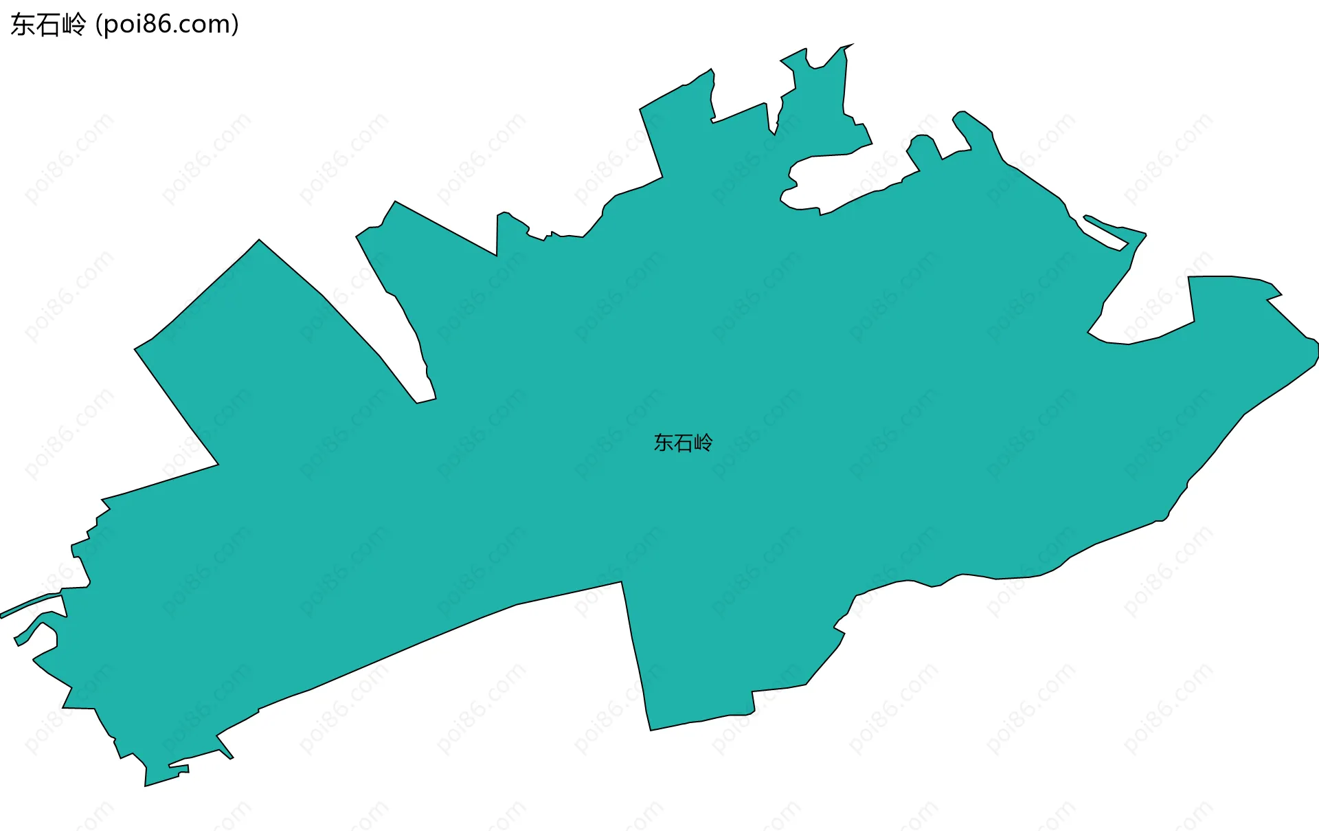 东石岭边界地图