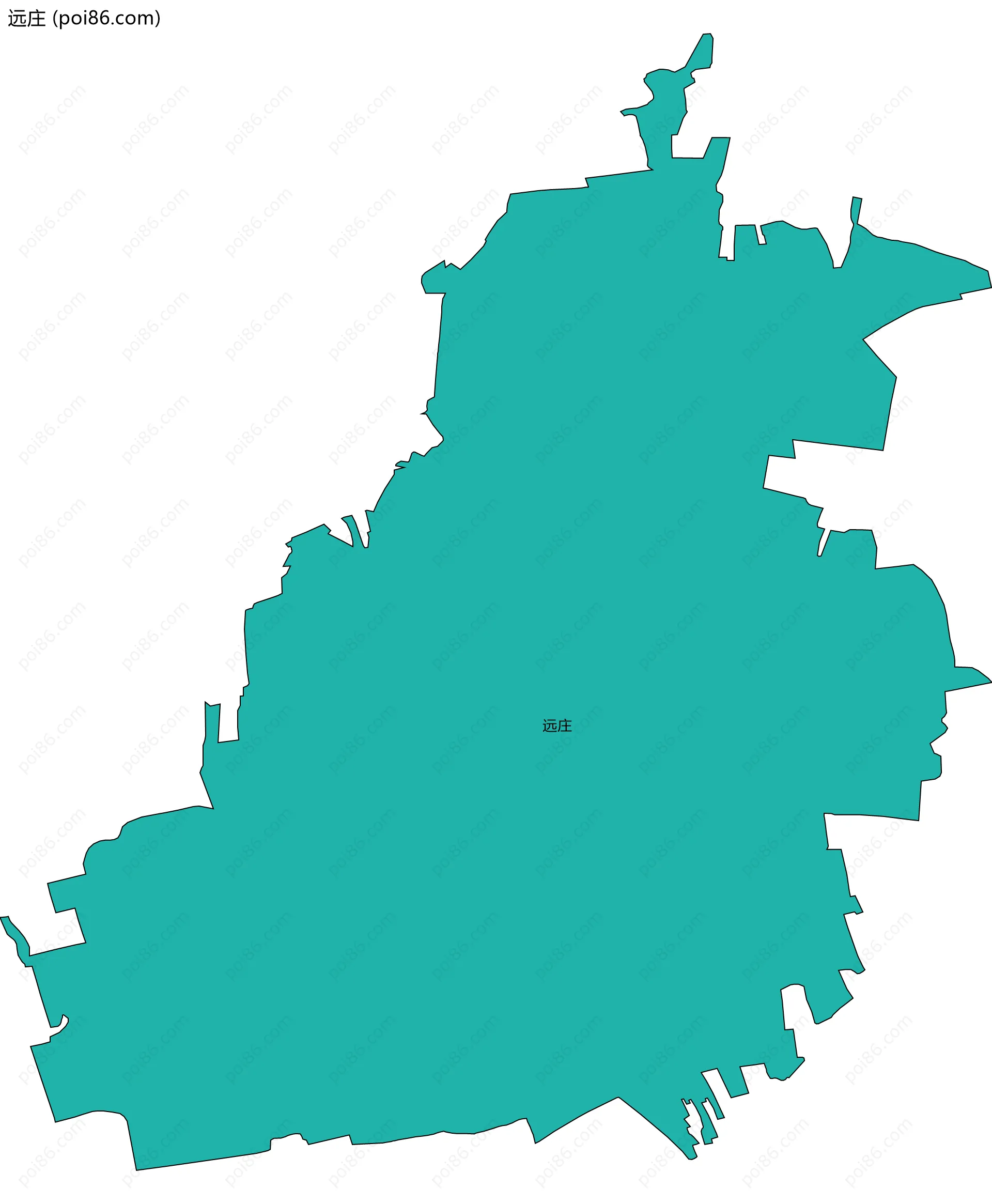 远庄边界地图