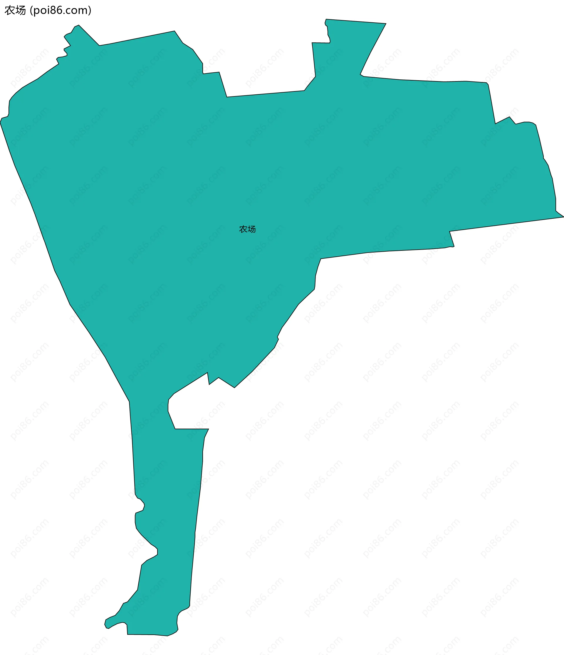 农场边界地图