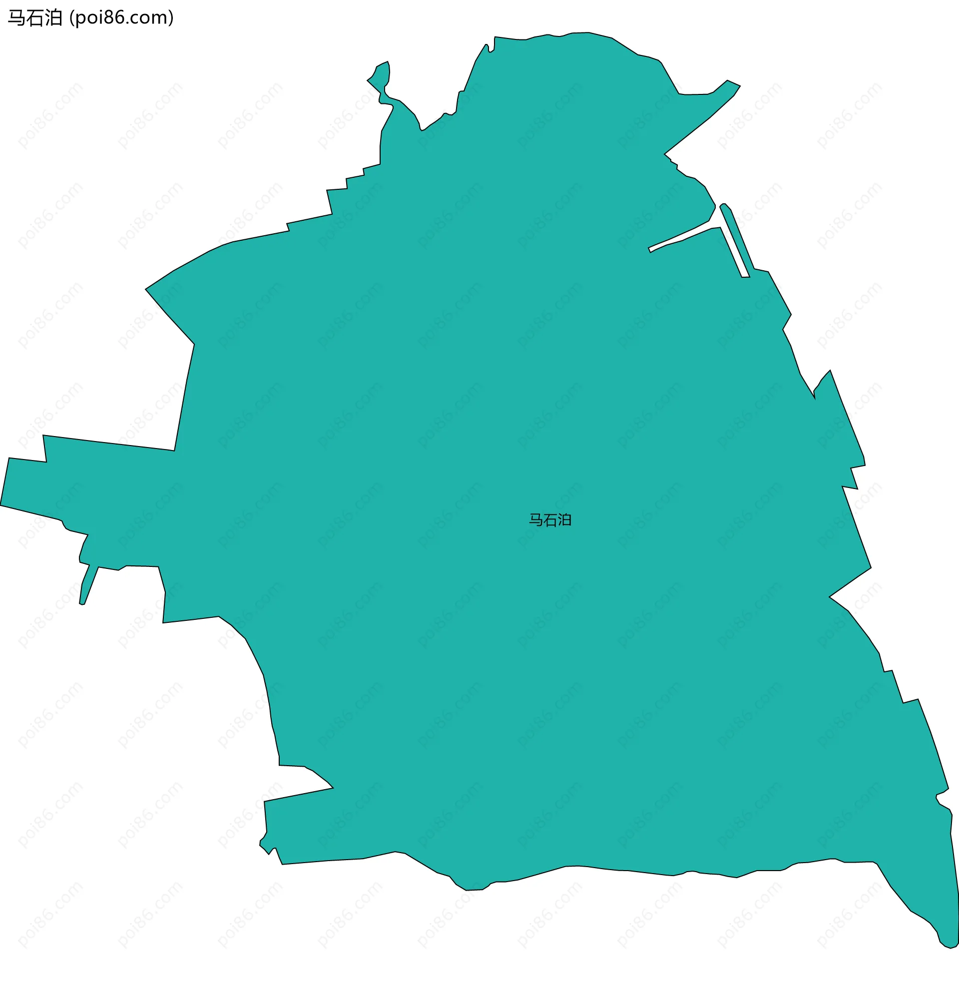 马石泊边界地图