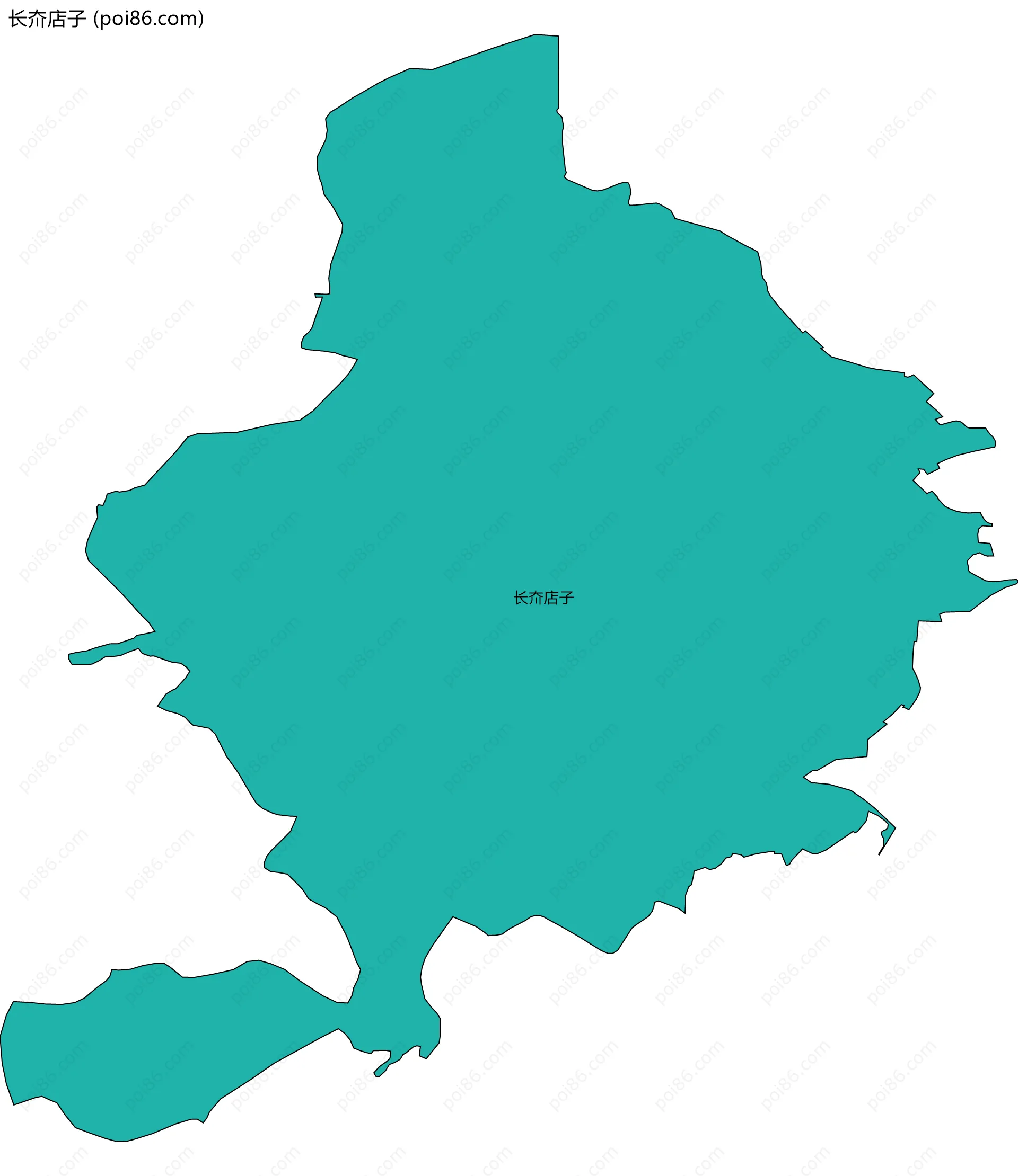 长夼店子边界地图