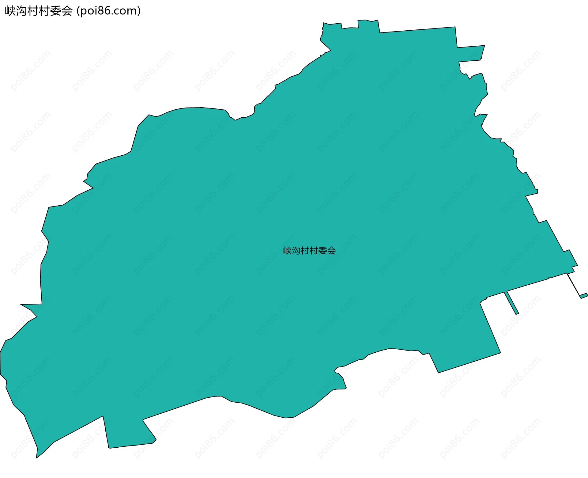 峡沟村村委会边界地图