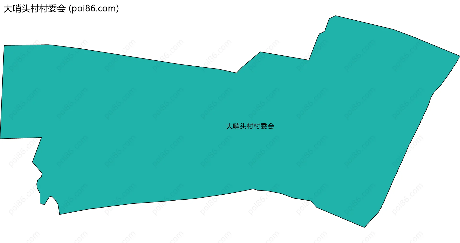 大哨头村村委会边界地图