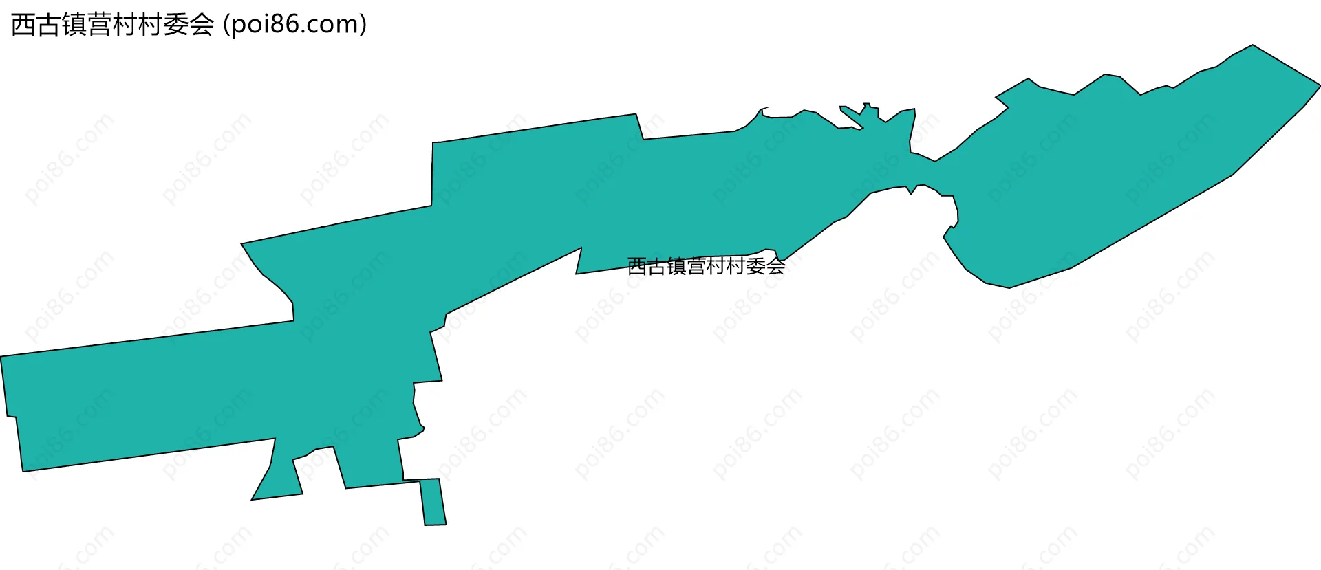 西古镇营村村委会边界地图