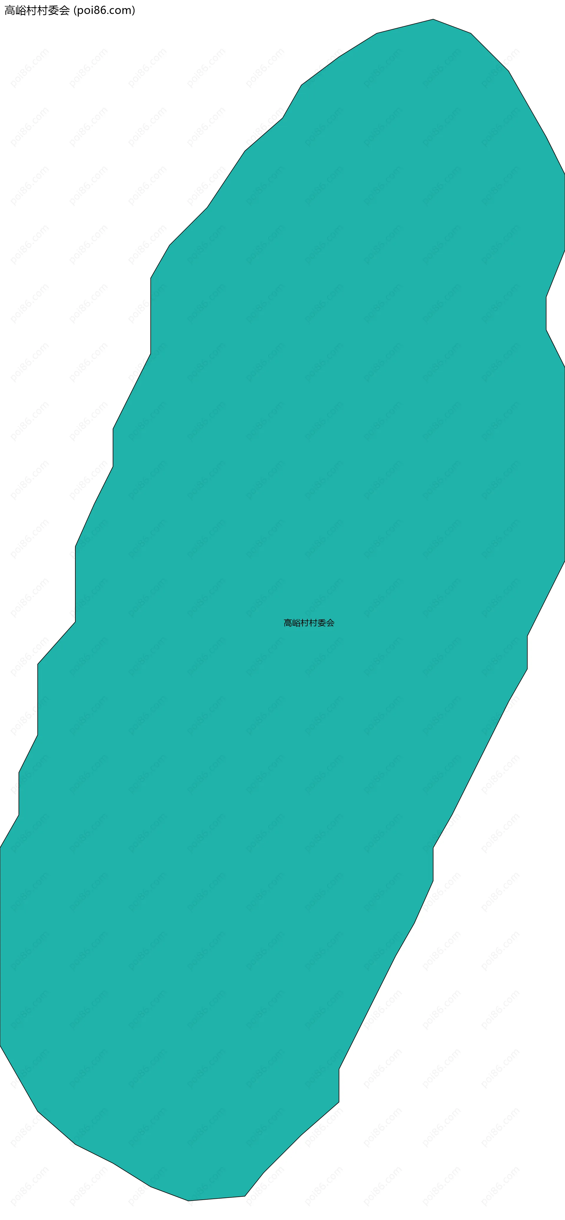 高峪村村委会边界地图