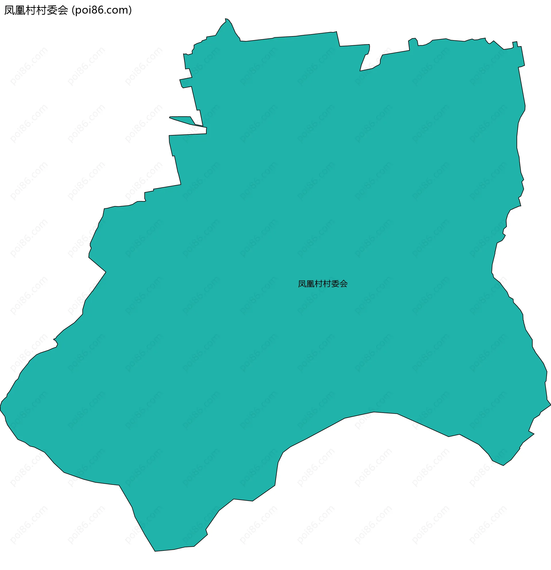 凤凰村村委会边界地图