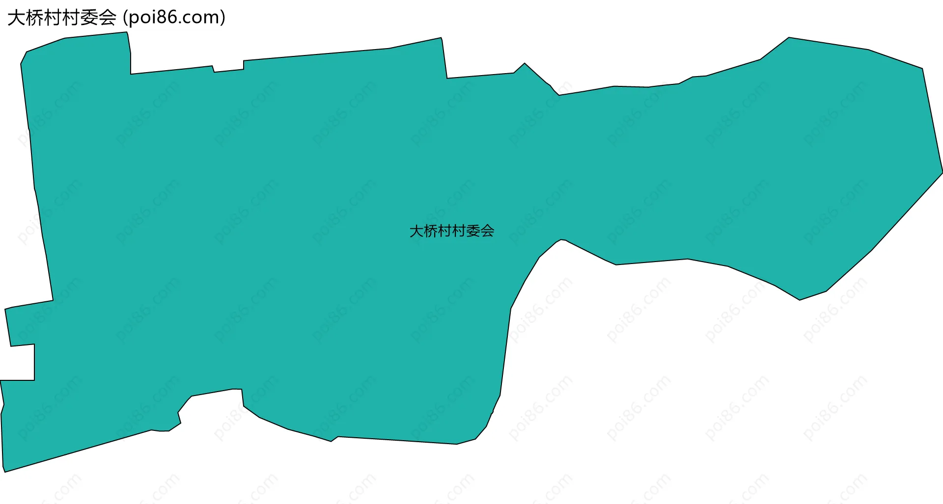 大桥村村委会边界地图