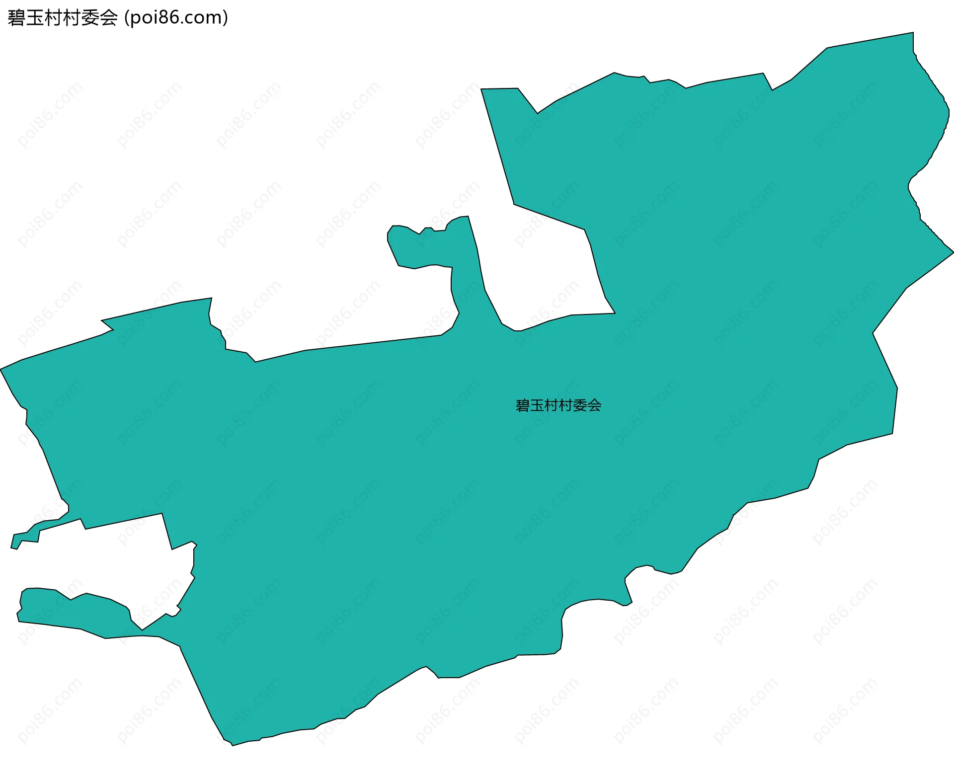 碧玉村村委会边界地图