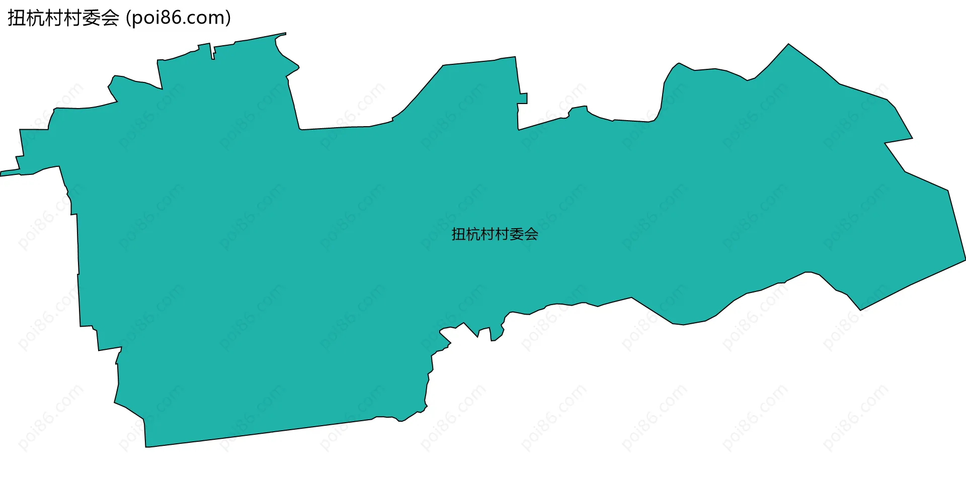 扭杭村村委会边界地图
