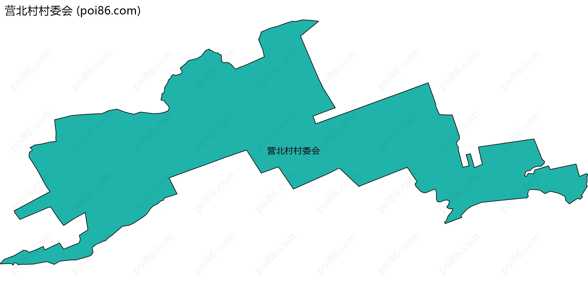 营北村村委会边界地图