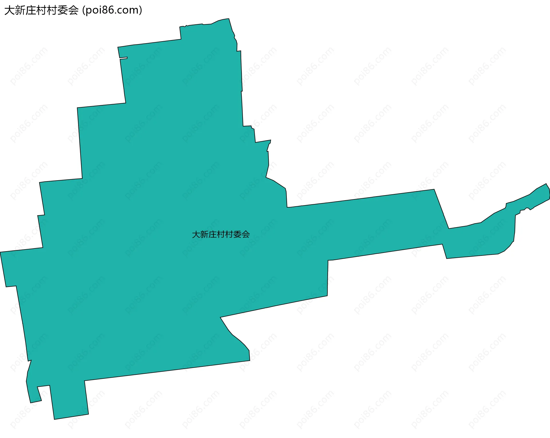 大新庄村村委会边界地图