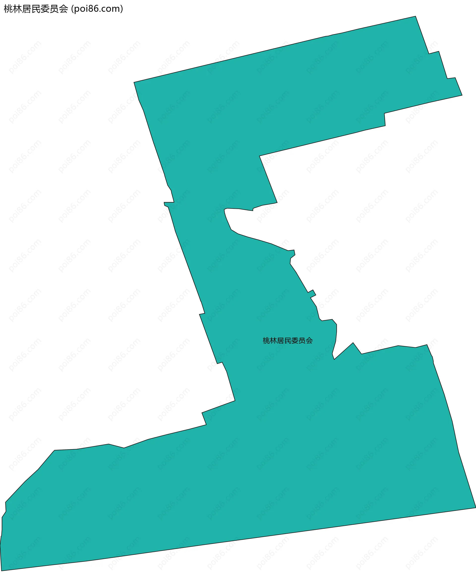 桃林居民委员会边界地图