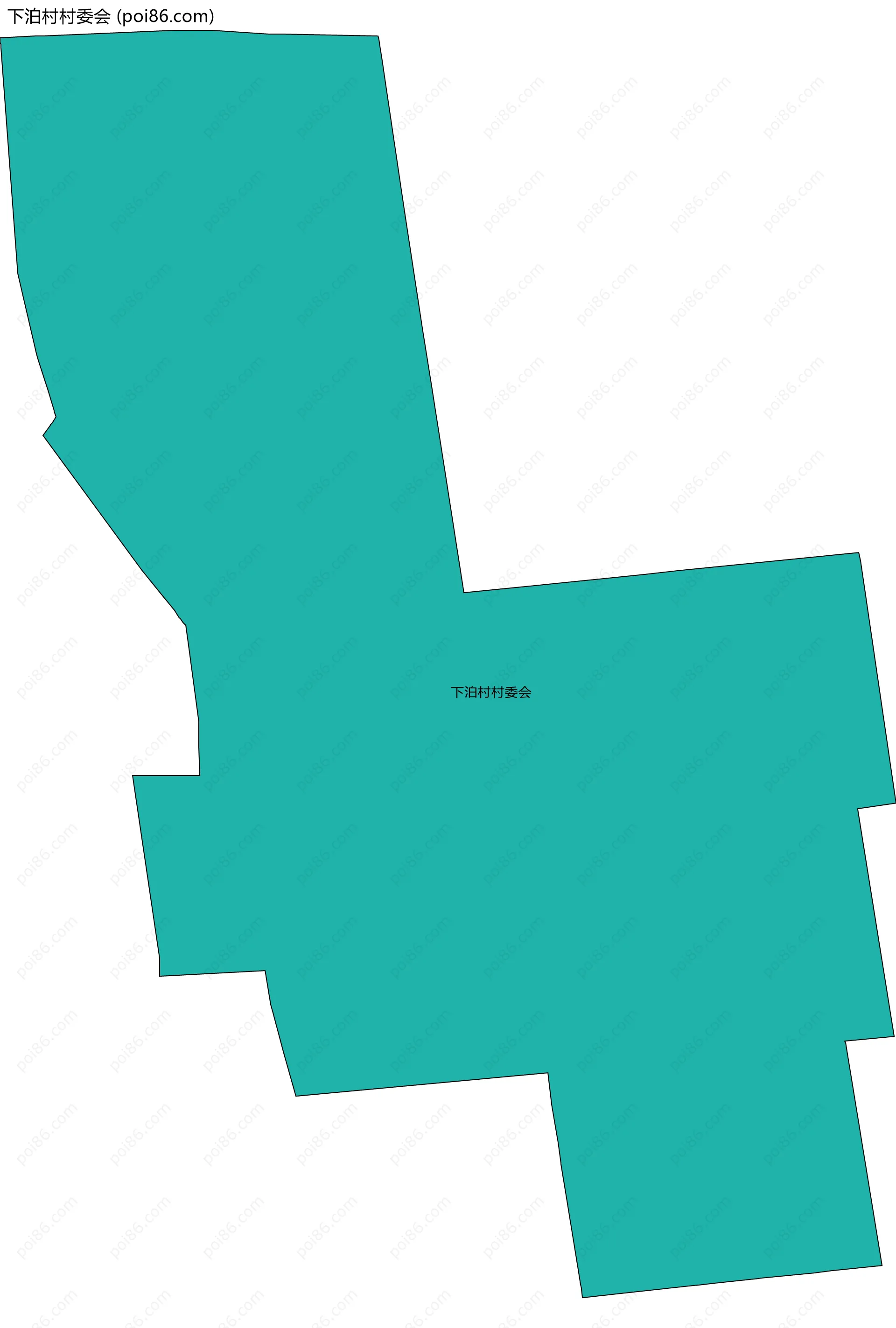 下泊村村委会边界地图