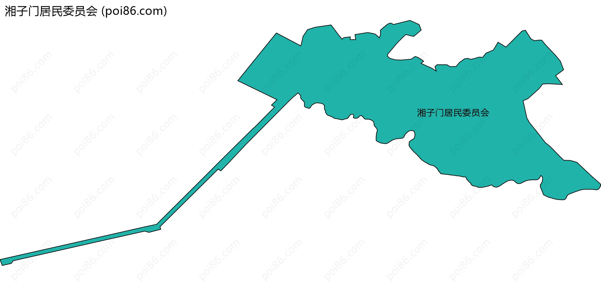 湘子门居民委员会边界地图