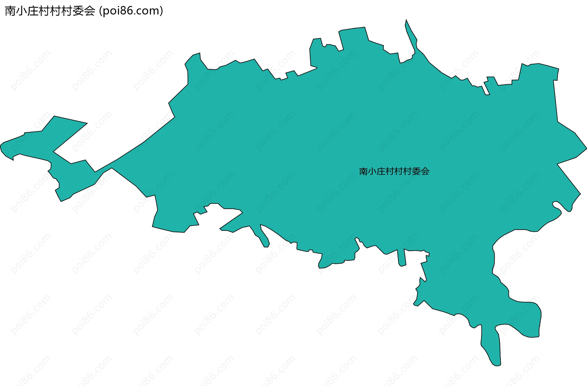 南小庄村村村委会边界地图