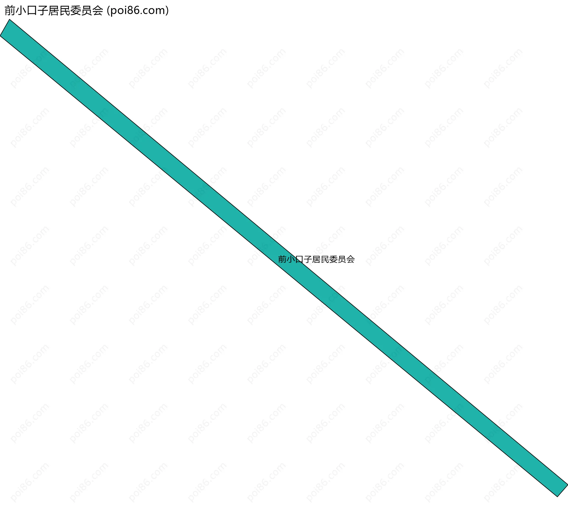 前小口子居民委员会边界地图