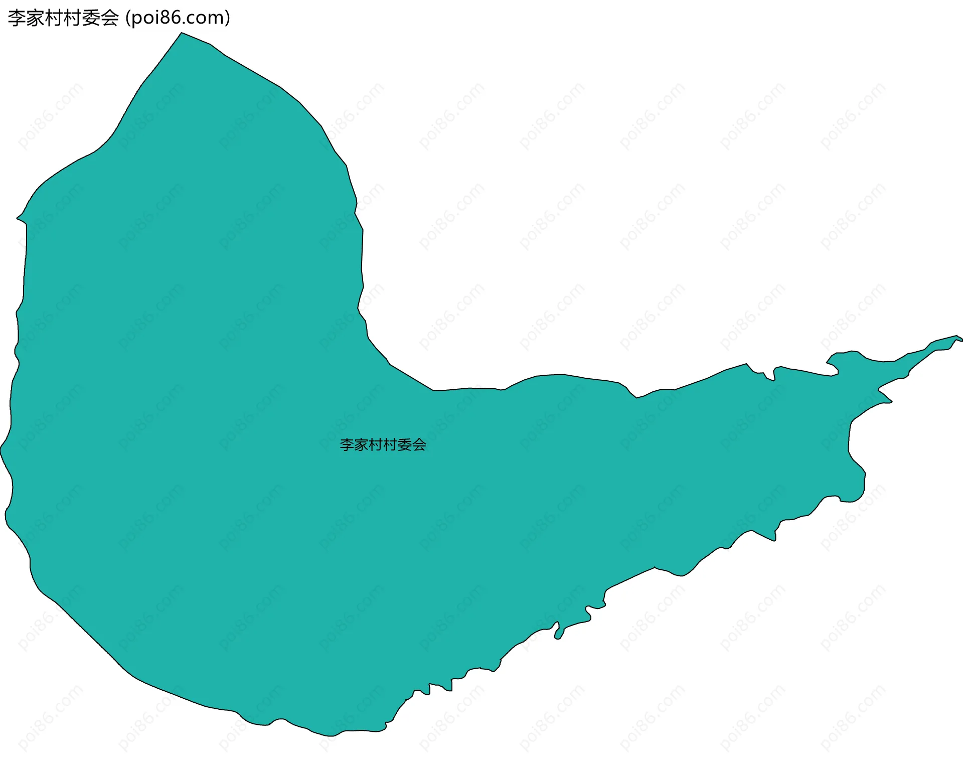 李家村村委会边界地图