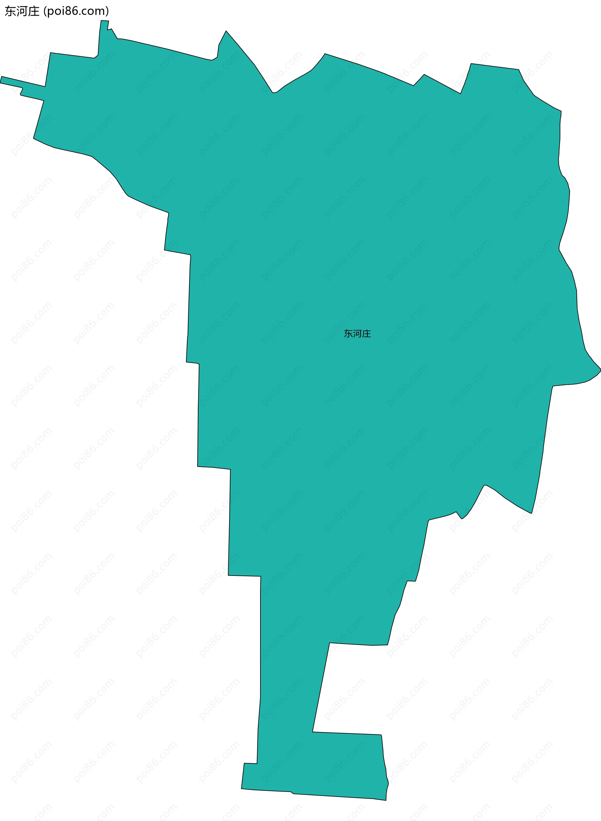 东河庄边界地图
