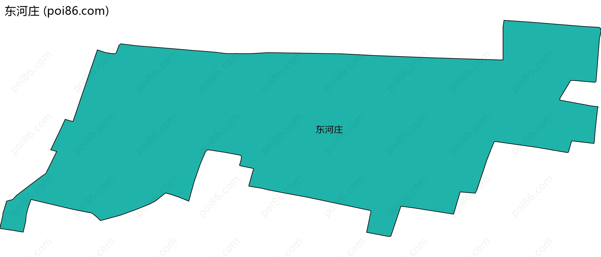 东河庄边界地图