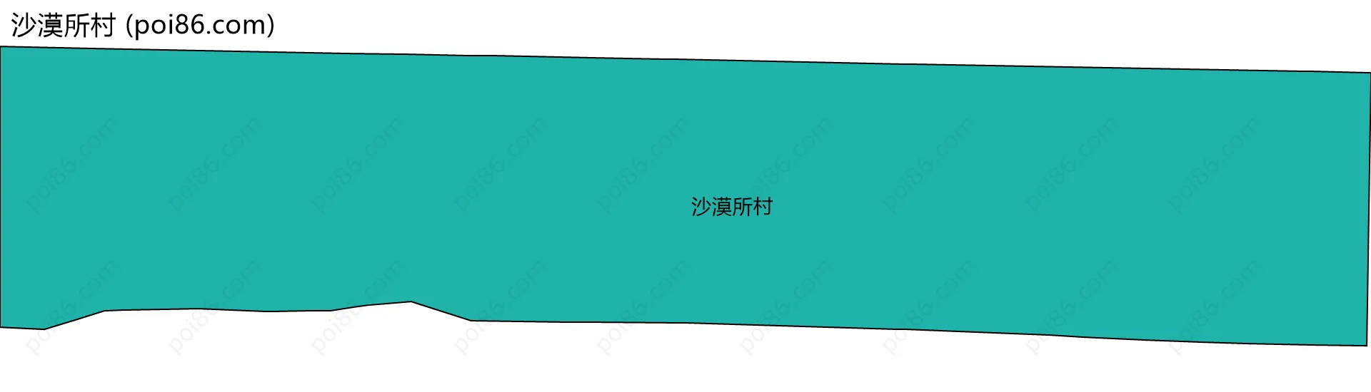 沙漠所村边界地图