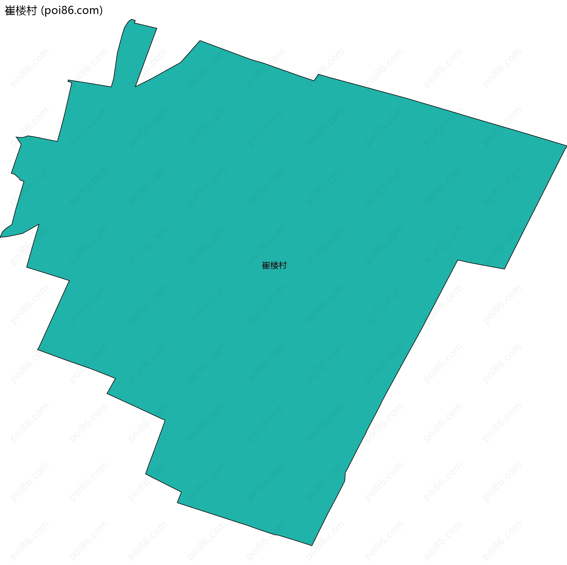 崔楼村边界地图