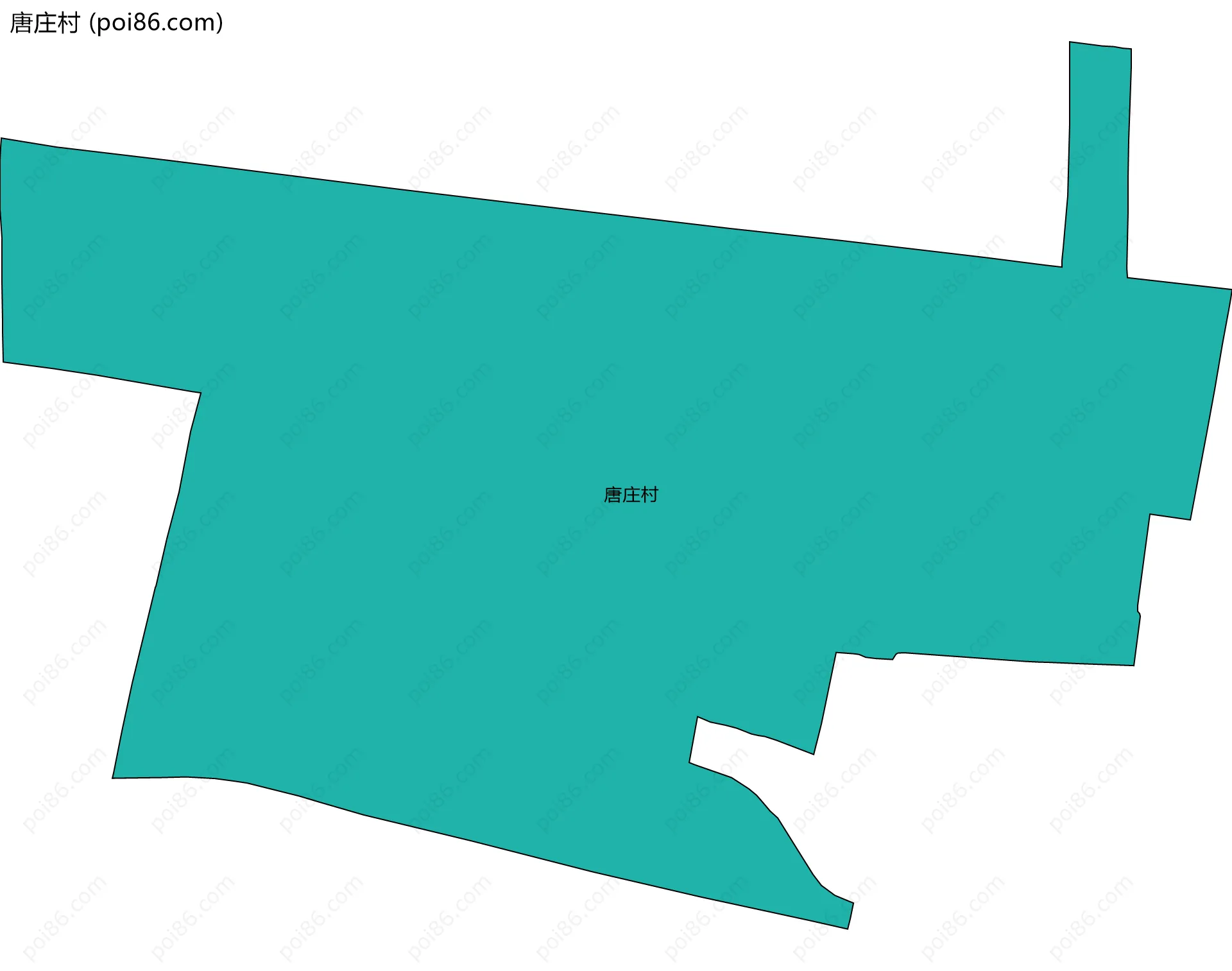 唐庄村边界地图