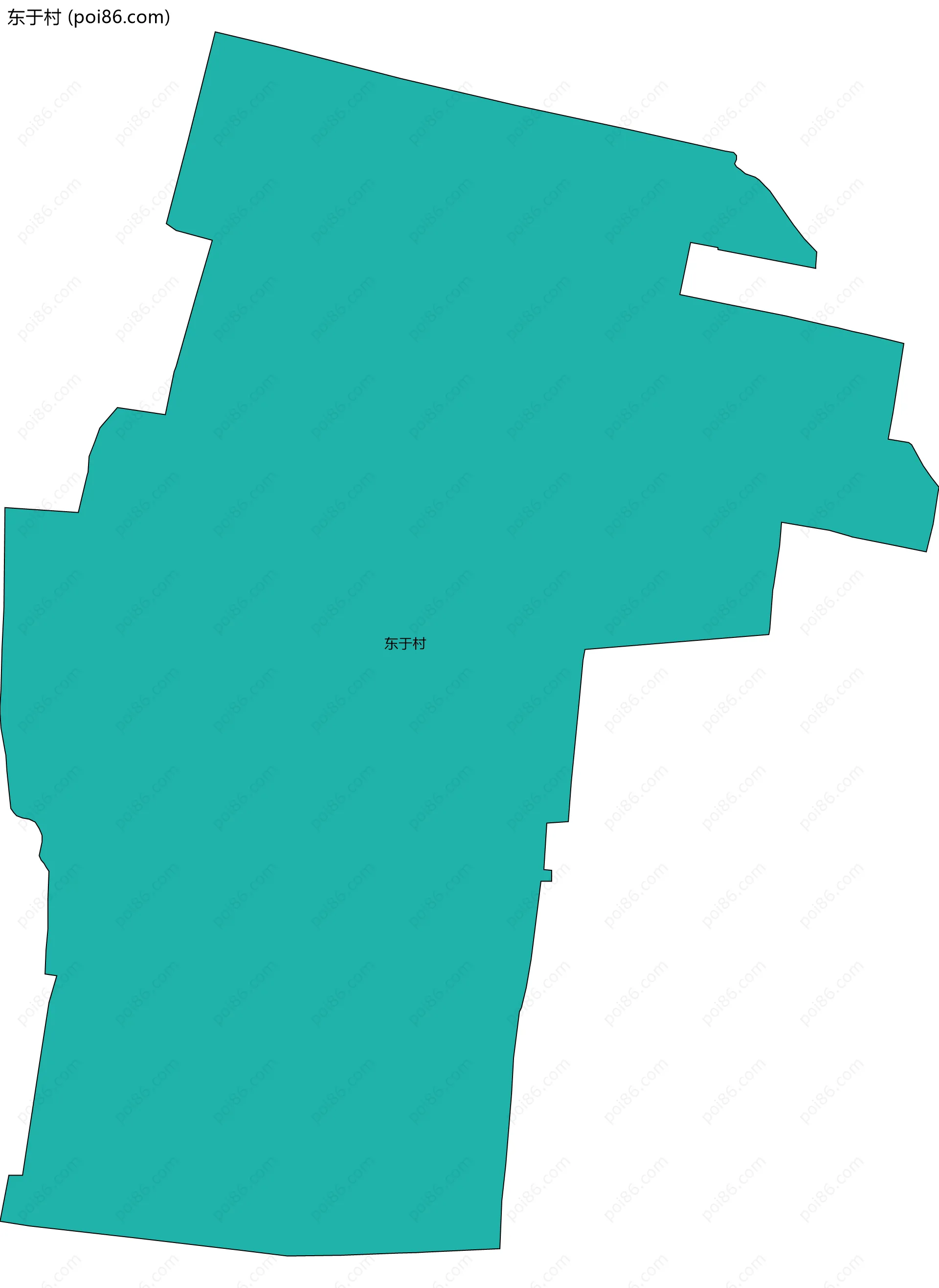 东于村边界地图