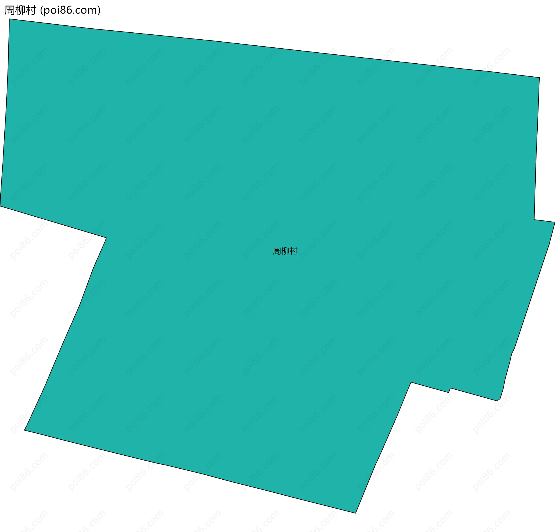 周柳村边界地图