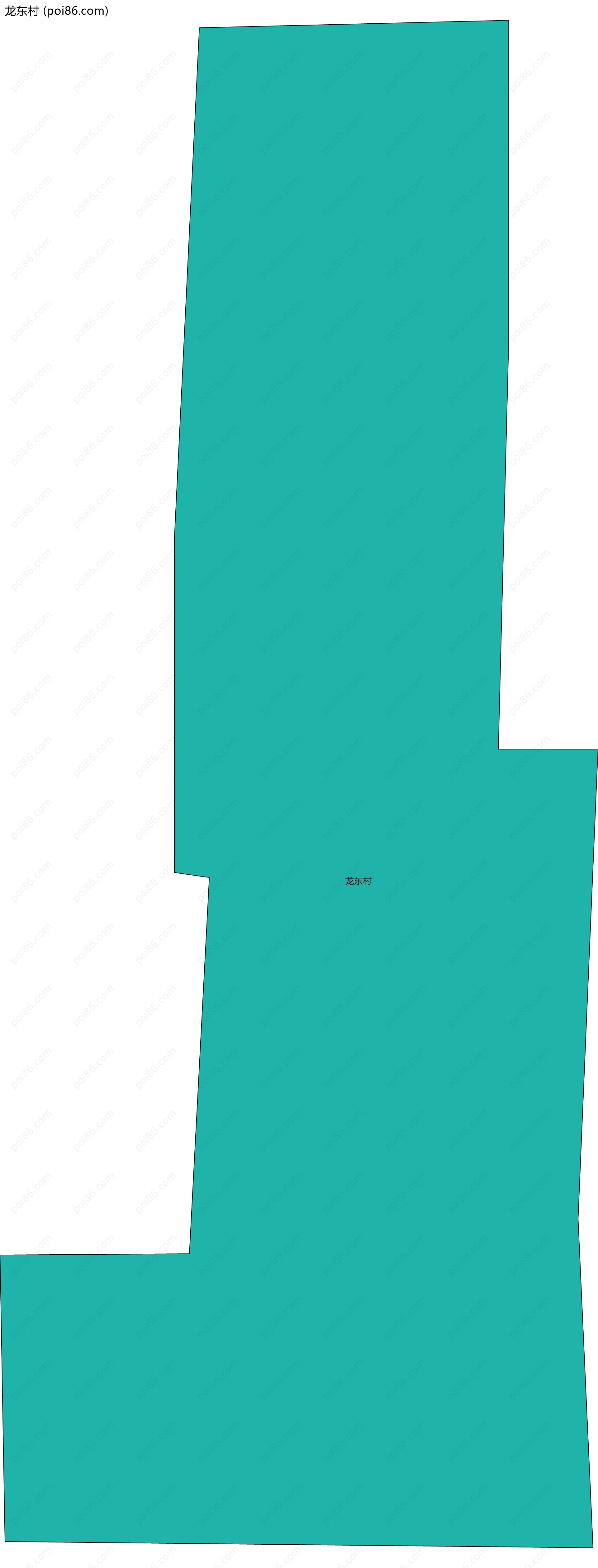 龙东村边界地图