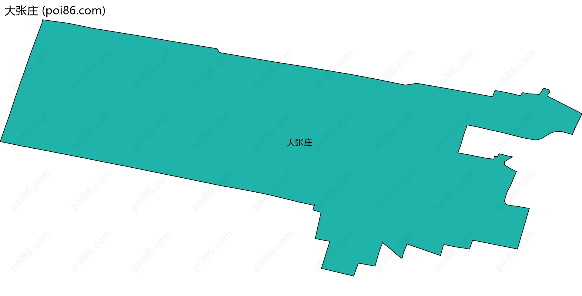 大张庄边界地图