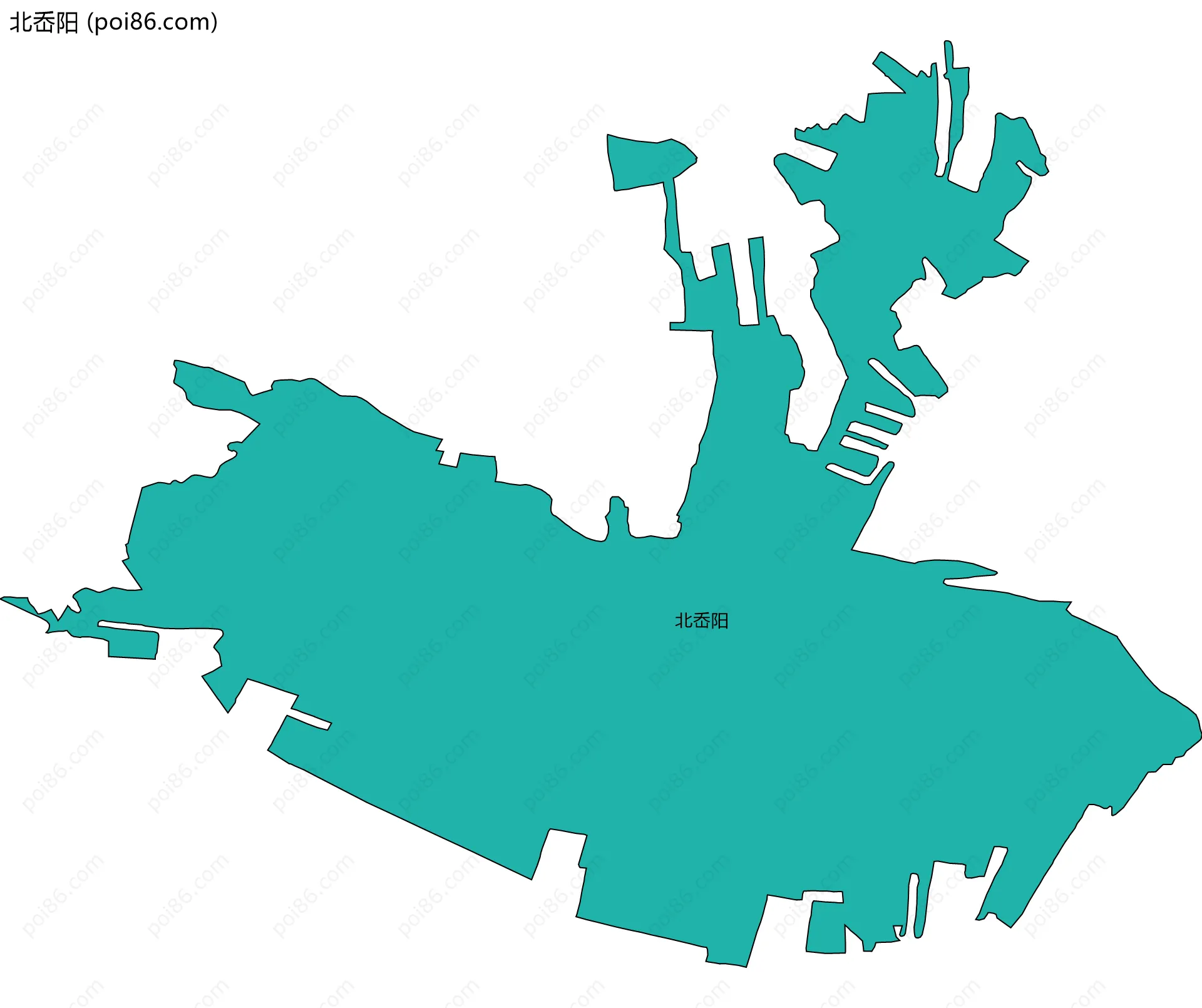 北岙阳边界地图