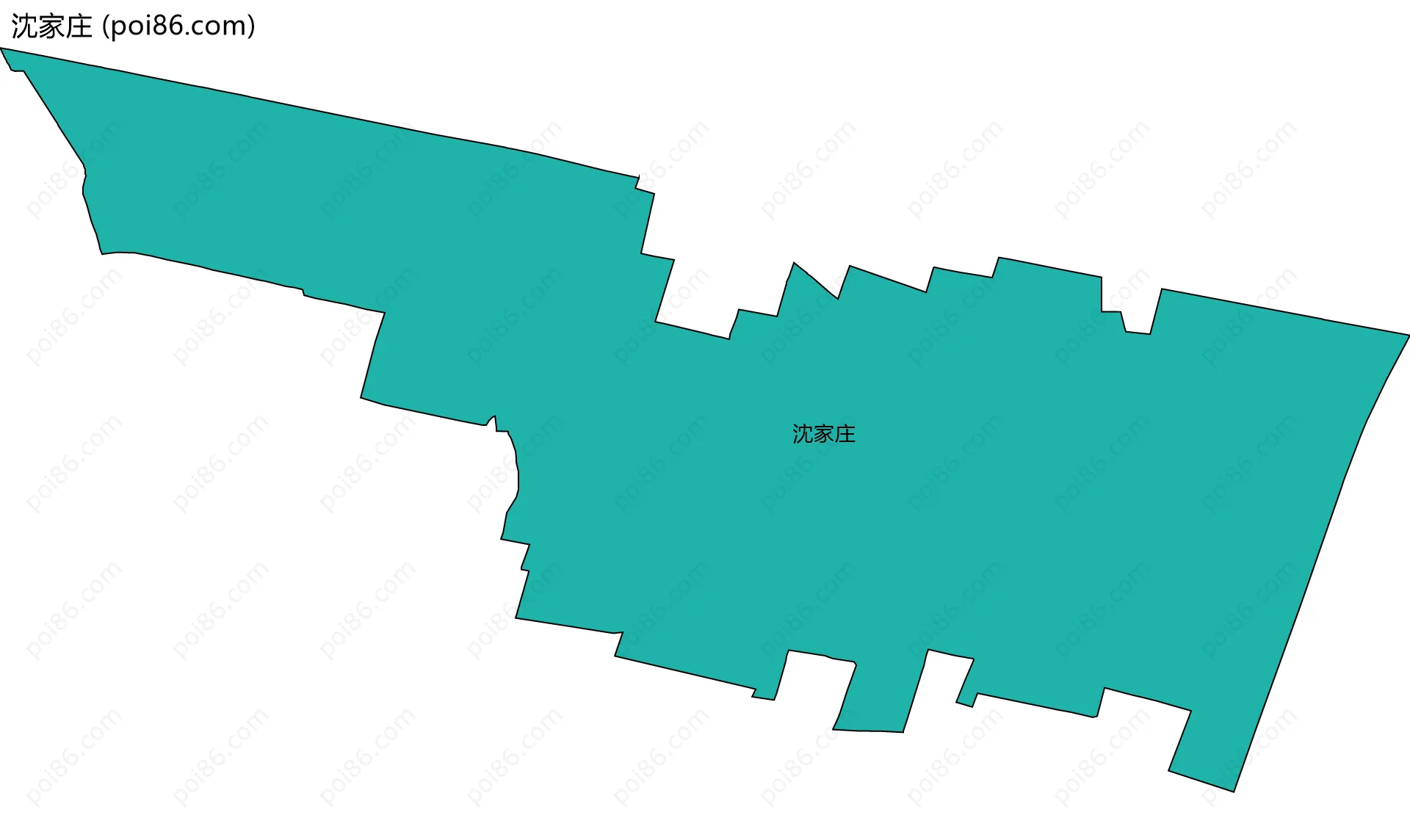 沈家庄边界地图