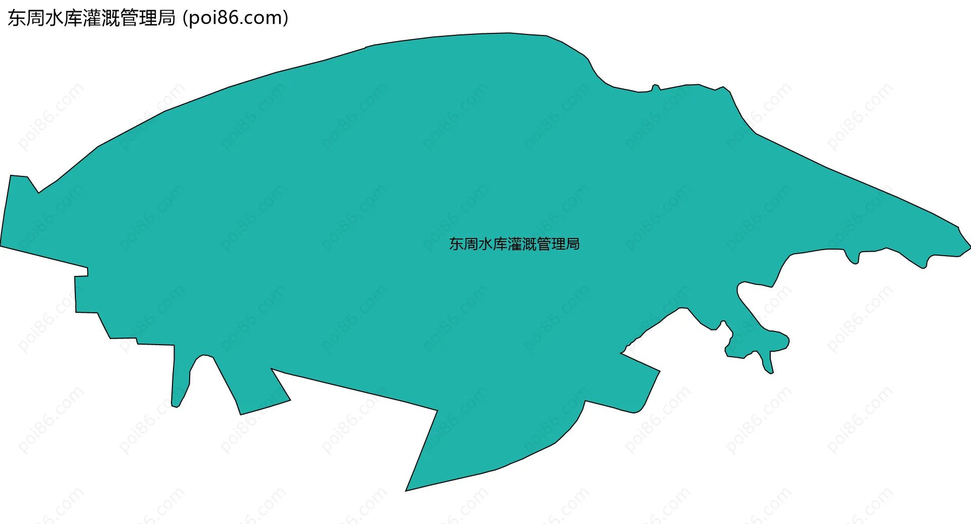 东周水库灌溉管理局边界地图