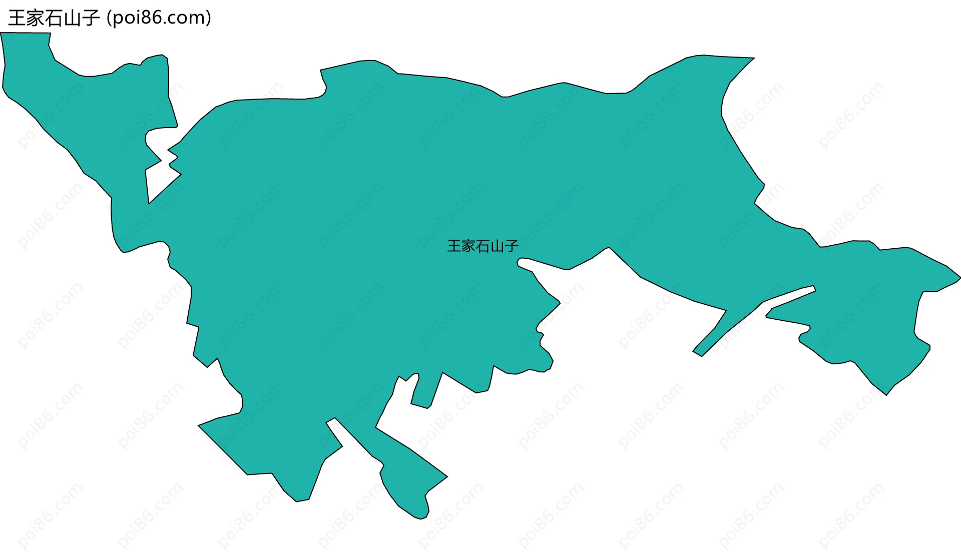 王家石山子边界地图