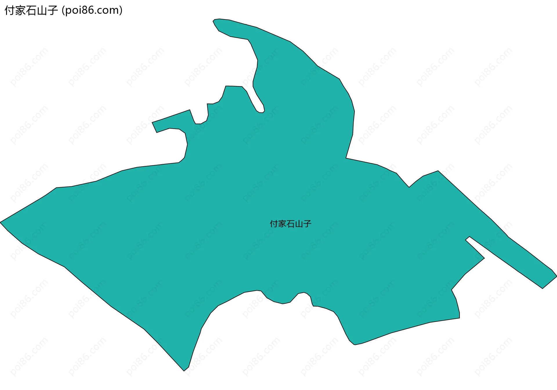 付家石山子边界地图