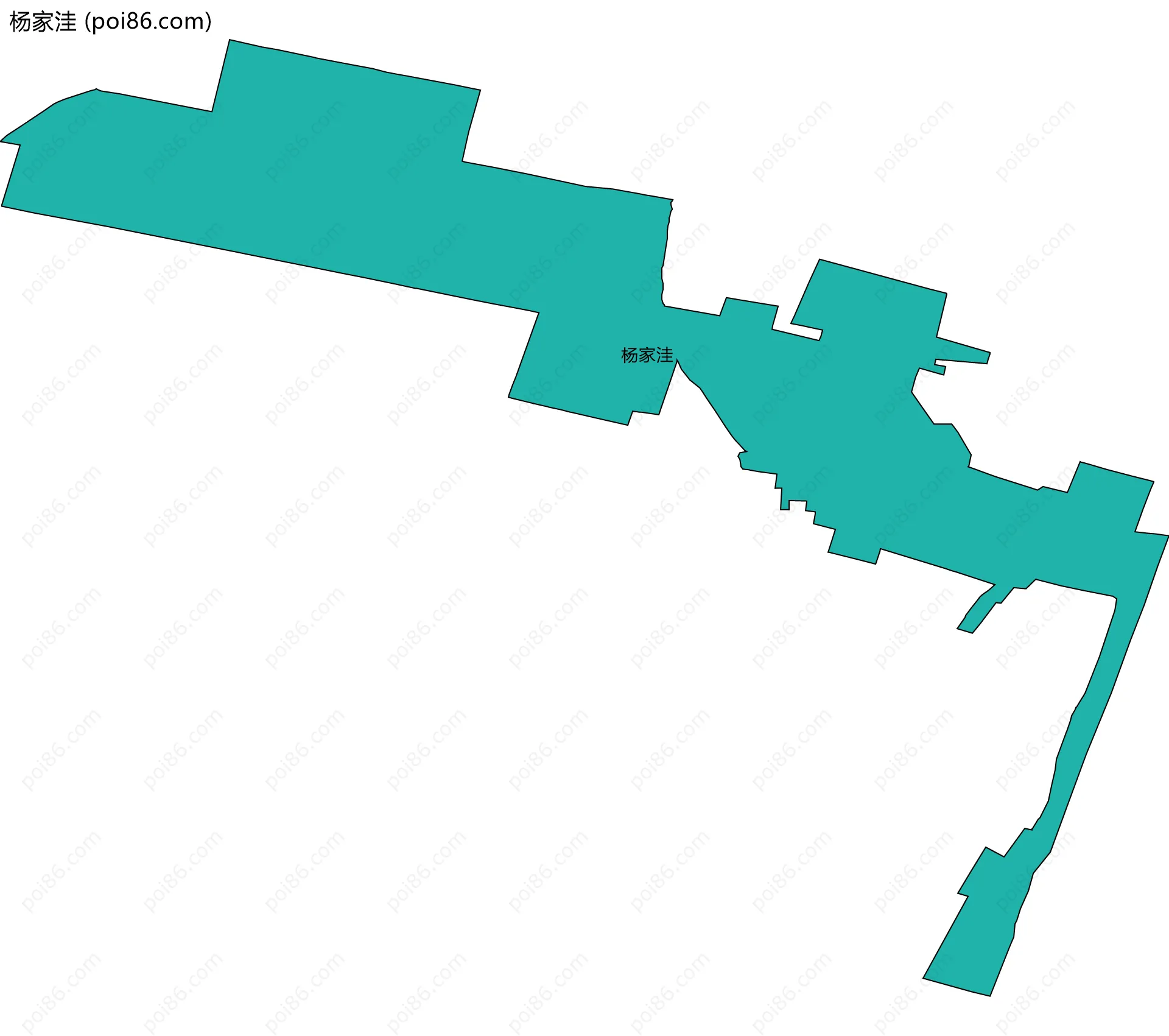 杨家洼边界地图