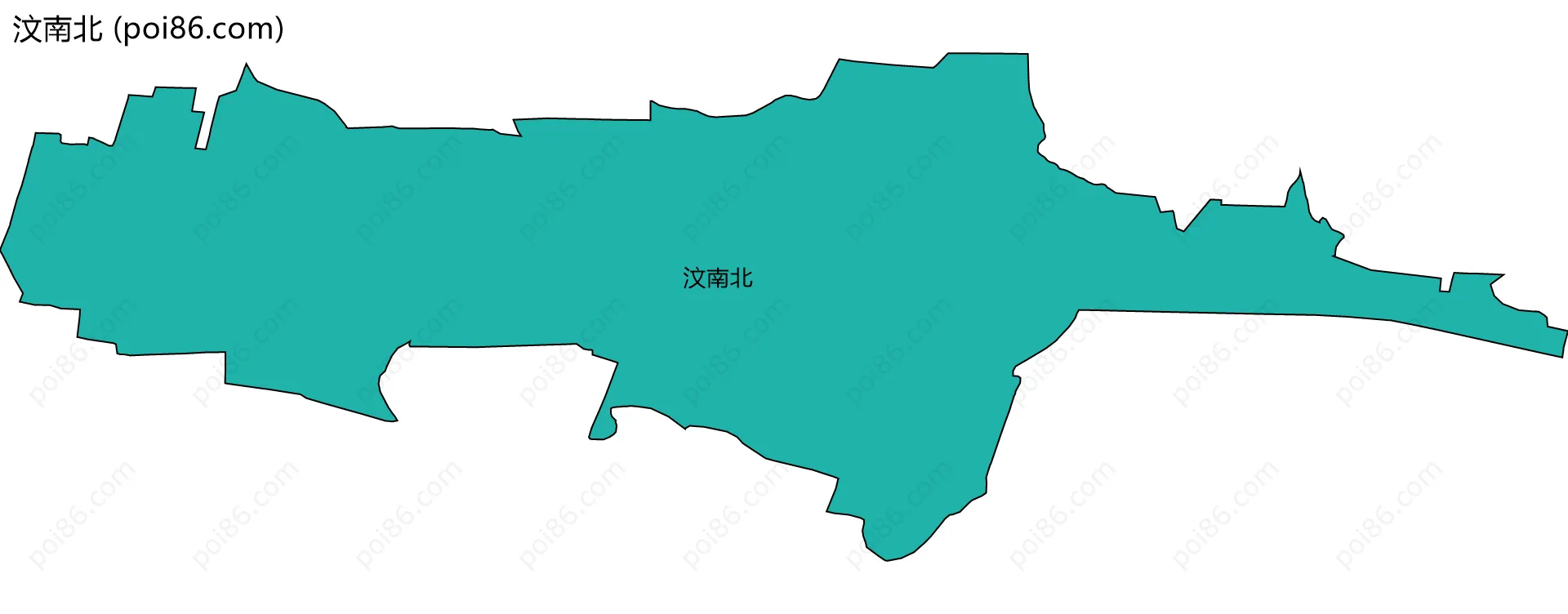 汶南北边界地图