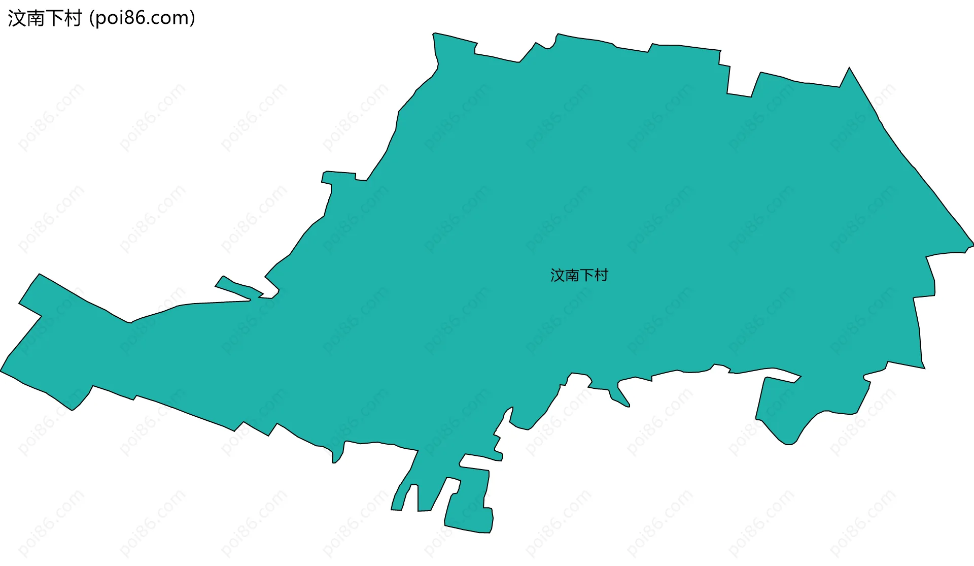 汶南下村边界地图