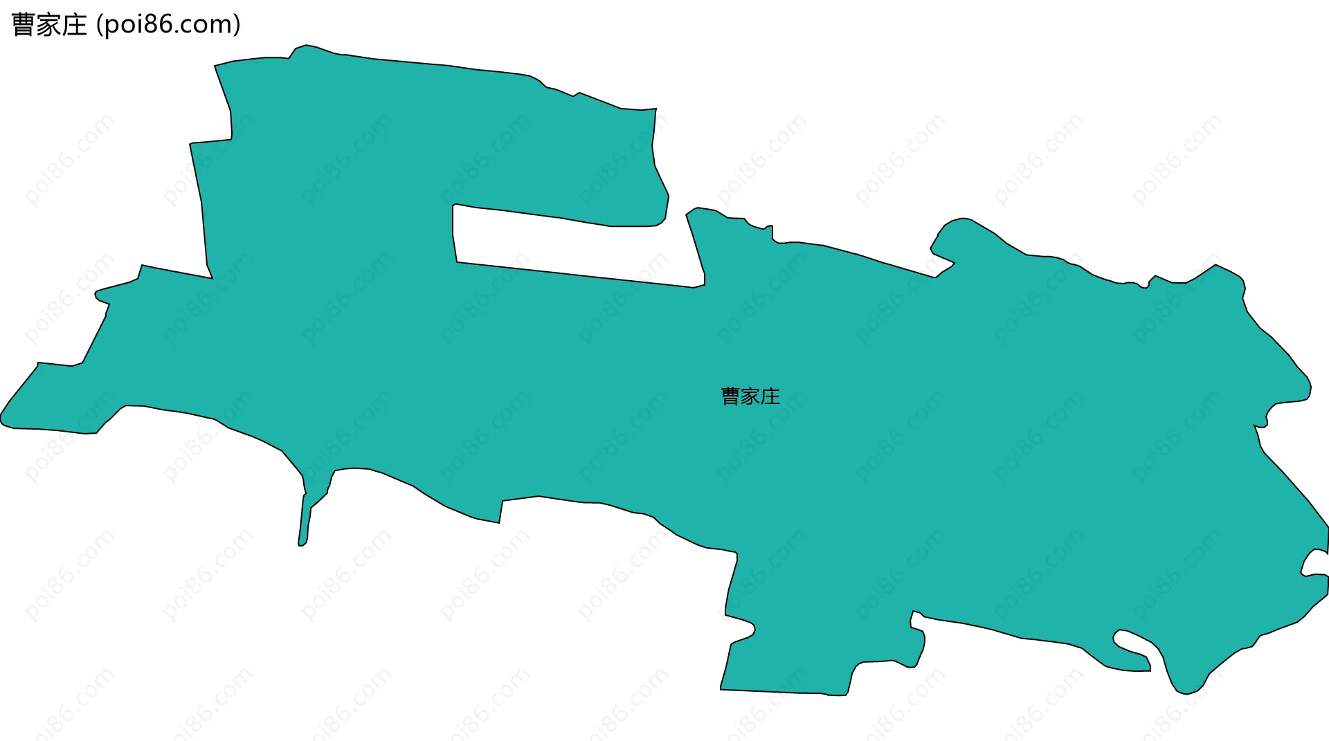 曹家庄边界地图