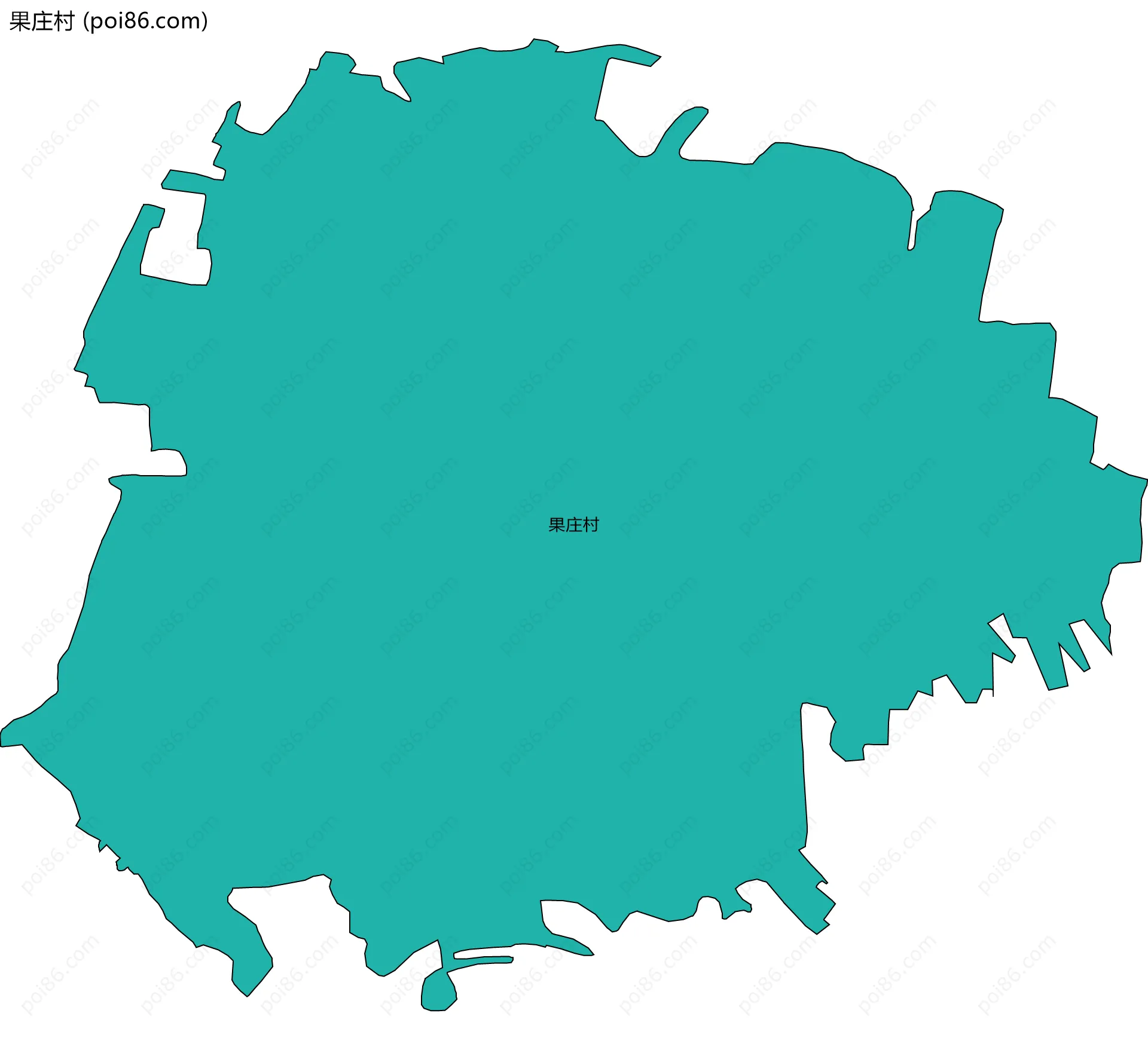 果庄村边界地图
