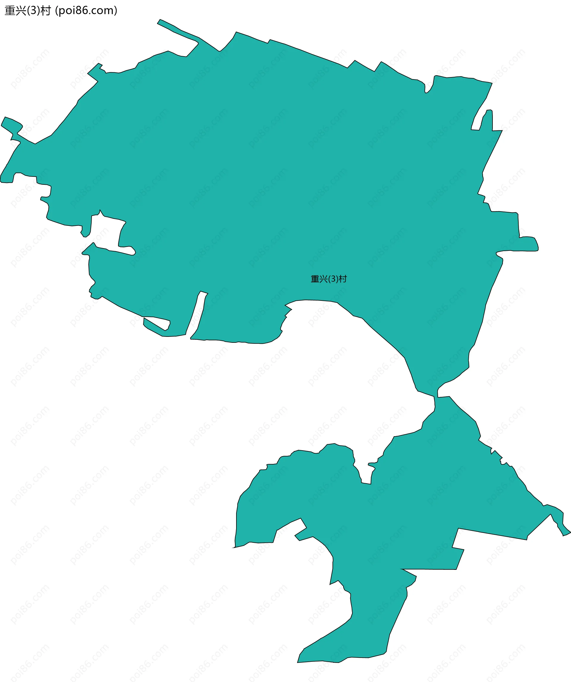 重兴(3)村边界地图