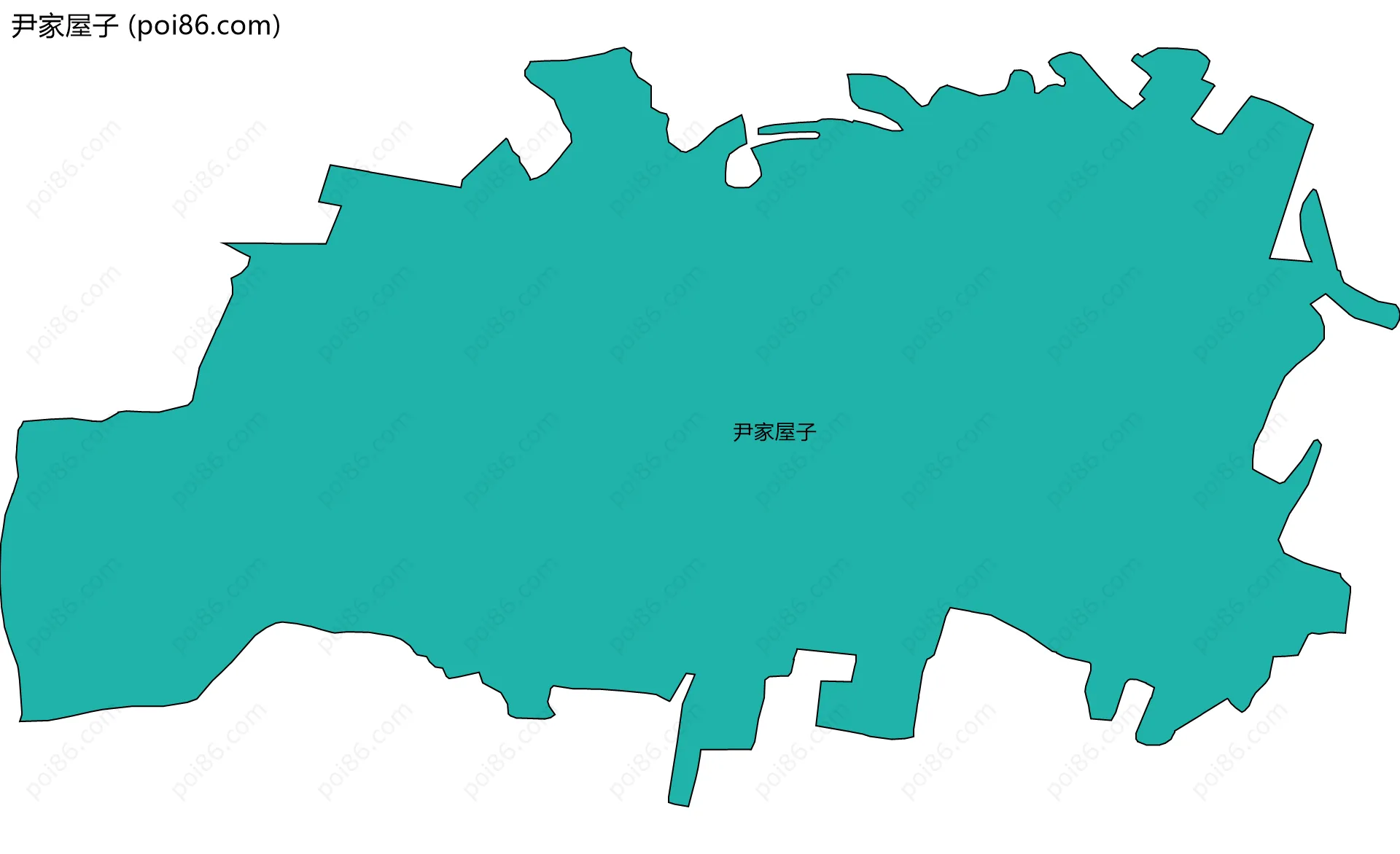 尹家屋子边界地图