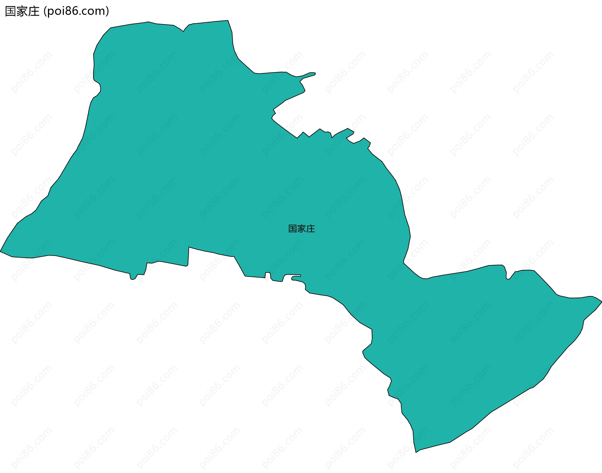 国家庄边界地图